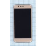 Дисплей (экран) в сборе с тачскрином для Asus ZenFone 3 Max ZC520TL золотистый с ...