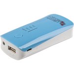 Универсальный внешний аккумулятор "LP" 5200mAh Li-ion USB + фонарик, синий