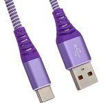USB кабель "LP" Type-C "Носки" фиолетовый