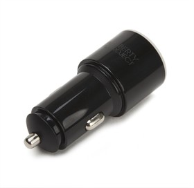 Фото 1/5 Автомобильная зарядка "LP" с двумя USB выходами 2,1А + USB кабель Micro USB "Barrel Series" черная (коробка)