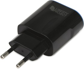 Фото 1/5 Блок питания (сетевой адаптер) "LP" с двумя выходами USB 2,4A + кабель USB Type-C "Classic Plus" черный