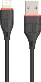 Фото 1/6 USB кабель BOROFONE BX17 Enjoy Lightning 8-pin PVC 1м (черный)