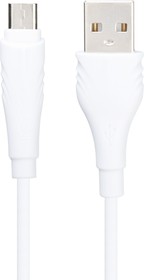 Фото 1/6 USB кабель BOROFONE BX18 Optimal MicroUSB 2м PVC (белый)
