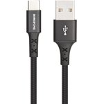 USB кабель BOROFONE BX20 Enjoy Type-C, 1м, нейлон (черный)