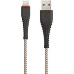 USB кабель BOROFONE BX25 Powerful Lightning 8-pin, 1м, 2.4A, нейлон (черный)