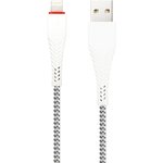 USB кабель BOROFONE BX25 Powerful Lightning 8-pin, 1м, 2.4A, нейлон (белый)