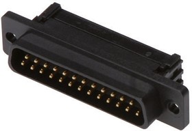 Фото 1/2 A-DSF 37LPIII/Z, 37-Way IDC Connector Plug for Cable Mount, 2-Row
