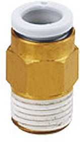 KQ2H04-M5N, Male Connector