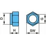 0326004190, Гайка М22х2.5 стремянки (самофиксирующая) OE