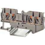 VPR-2.5-QUATTRO-GY (1 pc.), Pass-through terminal , push-in terminal ...