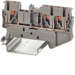VPR-2.5-TWIN-GY, Pass-through terminal, push-in terminal, 3 connection points ...