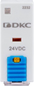 Фото 1/2 IR-24DC-2CO-D, Реле миниатюрное промышленное, 2CO, ком. ток 8А, AgSnO2, напряжение 24V DC, опция: тест-кнопка+ светодиод+защитный диод