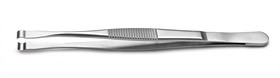 Фото 1/2 120 mm, Stainless Steel, Grooved; Cylindrical, Tweezers