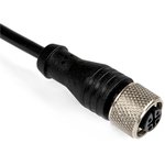 Straight Female 4 way M12 to Unterminated Sensor Actuator Cable, 2m