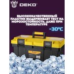 Ящик для инструментов Deko DKTB28 1отд. 6карм. желтый/черный (065-0833)