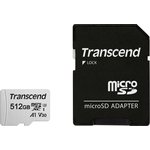 TS512GUSD300S-A, Флеш карта microSD 512GB Transcend microSDXC Class 10 UHS-I U3 ...
