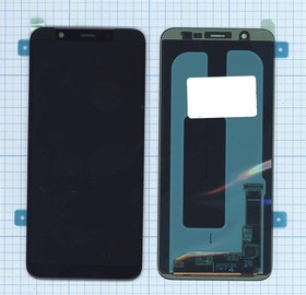 Дисплей (экран) в сборе с тачскрином для Samsung Galaxy A6 Plus (2018) SM-A605FN черный (Premium SC LCD)