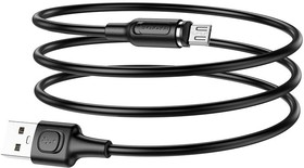 Фото 1/5 USB кабель BOROFONE BX41 Amiable MicroUSB магнитный 2.4A PVC 1м (черный)