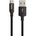 USB кабель HOCO X14 Times Speed MicroUSB нейлон 2м (черный)