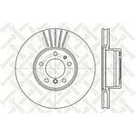 6020-1532V-SX, 6020-1532V-SX_диск тормозной передний!\ BMW E38/E39 3.5/4.0/5.0 ...