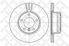 6020-1536V-SX, 6020-1536V-SX_диск тормозной передний!\ BMW E39 2.0-3.5 M47-M62 95