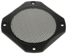 GRILLE FRS 8, Speakers & Transducers Protective grille: black painted metal, Decoration ring: black plastic