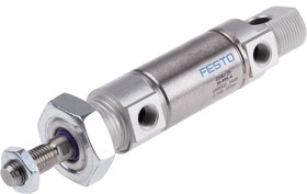 Фото 1/4 DSNU-25-10-PPS-A, Pneumatic Cylinder - 1908320, 25mm Bore, 10mm Stroke, DSNU Series, Double Acting