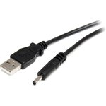 USB2TYPEH, USB 2.0 Cable, Male USB A to Male Barrel Power Connector Cable, 0.9m