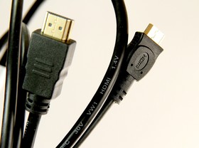PL1128, Кабель mini HDMI-HDMI, 1.8m, версия 2.0, 3D, Ethernet, 4K