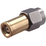 33_SMA-MMBX-50-1/119_NE, Straight 50Ω RF Adapter SMA Plug to MMBX Socket 6GHz