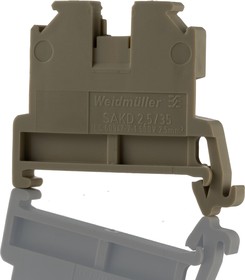 Фото 1/4 0268860000, Weidmuller SAK Series Beige Feed Through Terminal Block, 2.5mm², Single-Level, Screw Termination