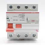 400666 AKEL УЗО-VDH-4P-16A-30mA-ТипAC Устройство защитного отключения 4P/16A/AC/ ...
