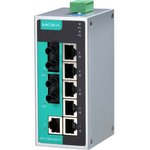 EDS-208A-M-ST, Ethernet Switch, RJ45 Ports 7, Fibre Ports 1ST, 100Mbps, Unmanaged