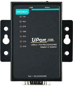 UPORT 1150I, USB to Serial Converter, RS232 / RS422 / RS485, 1 DB9 Male