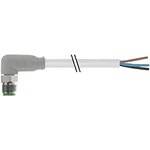 Right Angle Male 4 way M8 to Unterminated Sensor Actuator Cable, 5m