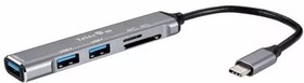 Фото 1/4 Telecom TA309C Переходник TypeC-- USB3.0+2 USB2.0+SD(2.0)+TF(2.0), Aluminum Shell, 0.15м