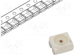 Фото 1/3 LA E67F-BADB-24-3A5A, LED; SMD; PLCC4; amber; 1800?7100mcd; 3.4x3x2.1mm; 120°; 1.9?2.65V