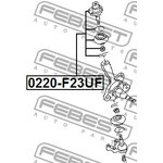0220-F23UF, Опора шаровая верхнего рычага | перед прав/лев |