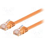 F.U/UTP6-CU-010OR, Коммутационный шнур U/UTP 6 многопров Cu ПВХ оранжевый ...