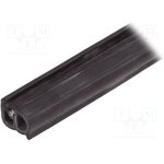 GN2180EPDM-13-D-10, Защитная кромка, EPDM, L: 10м, черный, H: 13мм, W ...