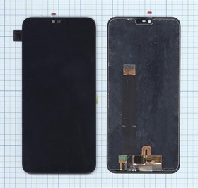 Дисплей (экран) в сборе с тачскрином для Nokia 6.1 Plus черный