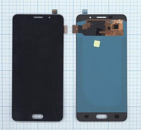 Дисплей (экран) в сборе с тачскрином для Samsung Galaxy A7 (2016) SM-A710F черный (OLED)