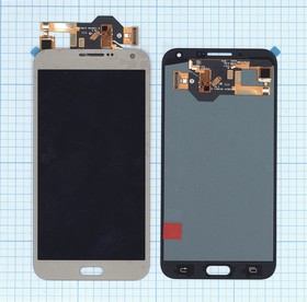 Дисплей (экран) в сборе с тачскрином для Samsung Galaxy E7 SM-E700 золотистый (OLED)