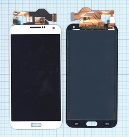 Дисплей (экран) в сборе с тачскрином для Samsung Galaxy E7 SM-E700 белый (TFT-совместимый)