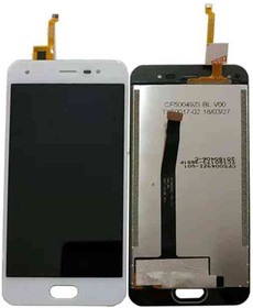 Дисплей (экран) в сборе с тачскрином для BQ Mobile BQ-5012L Rich белый