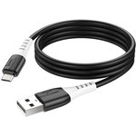 USB кабель HOCO X82 MicroUSB 2.4А силикон 1м (черный)