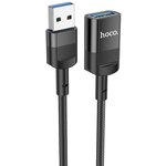 USB удлинитель HOCO U107 USB(F) - USB 3.0 нейлон 1.2м (черный)