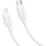 USB кабель HOCO X73 Type-С - Lightning 8-pin 3А PD27W силикон 1м (белый)