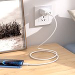 USB кабель HOCO X73 Type-С - Lightning 8-pin 3А PD27W силикон 1м (белый)