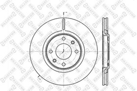 6020-1919V-SX, 6020-1919V-SX_диск тормозной передний!\ Peugeot 306, Citroen Xantia 1.8-2.0 95